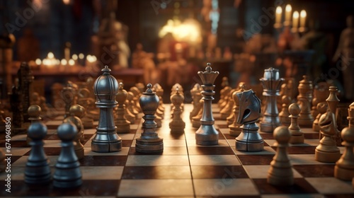 Wallpaper Mural Chess chaotic americana gadgetpunk face shot arch Ai generated art Torontodigital.ca