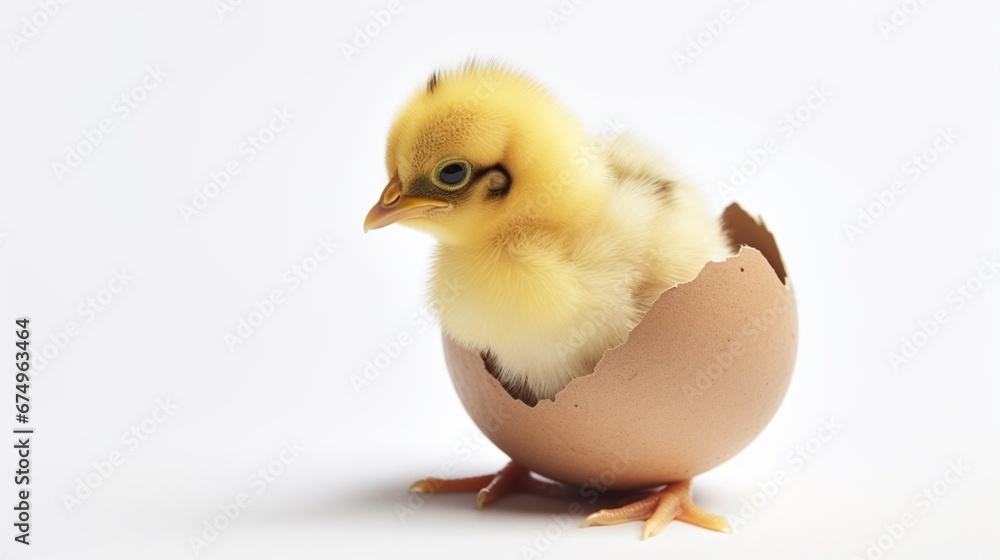 Chicks are coming out of the egg after hatching beautiful image Ai generated art Chicks are coming out of the egg after hatching beautiful image Ai generated art
