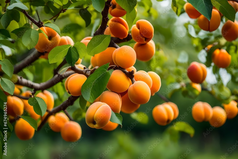 oranges on tree generated by AI technology	