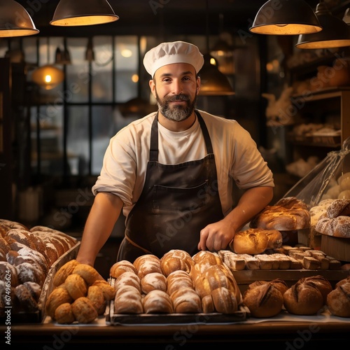 baker with bread