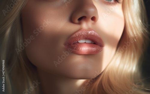 Close up lips photography. ...