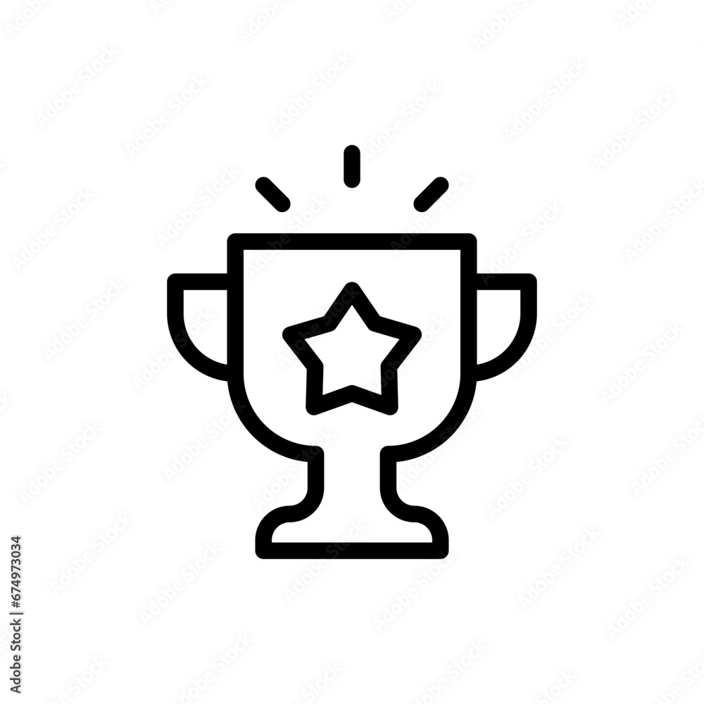 Achievement marketing icon with black outline style. success, goal, achievement, business, target, concept, leadership. Vector illustration Achievement marketing icon with black outline style. success, goal, achievement, business, target, concept, leadership. Vector illustration