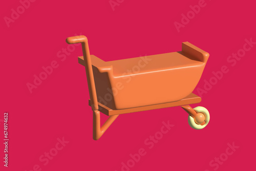 Mining industry isometric icon. 3D vector icon. Mining equipment concept. Vector colorful illustration.