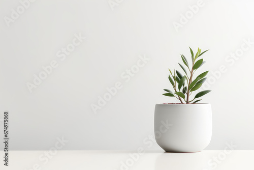 Closeup of Image Mockup with Small Plant © Bela