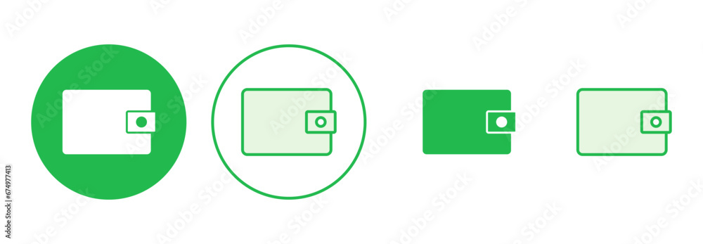 Wallet icon set. wallet vector icon Wallet icon set. wallet vector icon