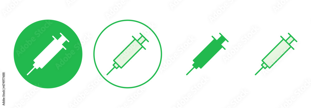 Syringe icon set. injection icon vector. Syringe icon set. injection icon vector.