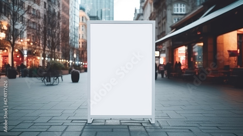 Empty City Poster Mockup with Copy Space