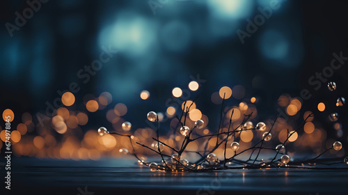 twig, bokeh and blurred background