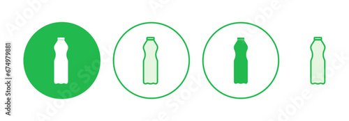 Bottle icon set. bottle vector icon