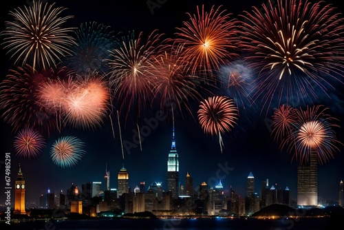 The symbolism of a New Year's fireworks display.