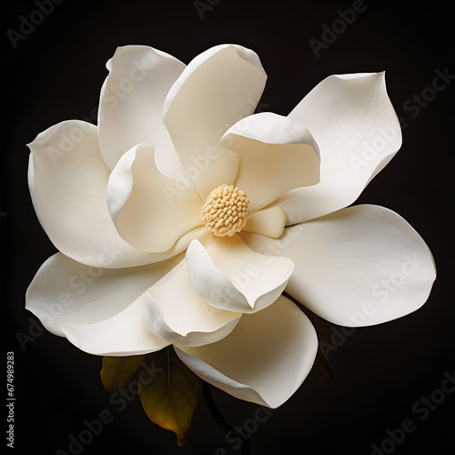 Close up Magnolia flower. Generative ai. 