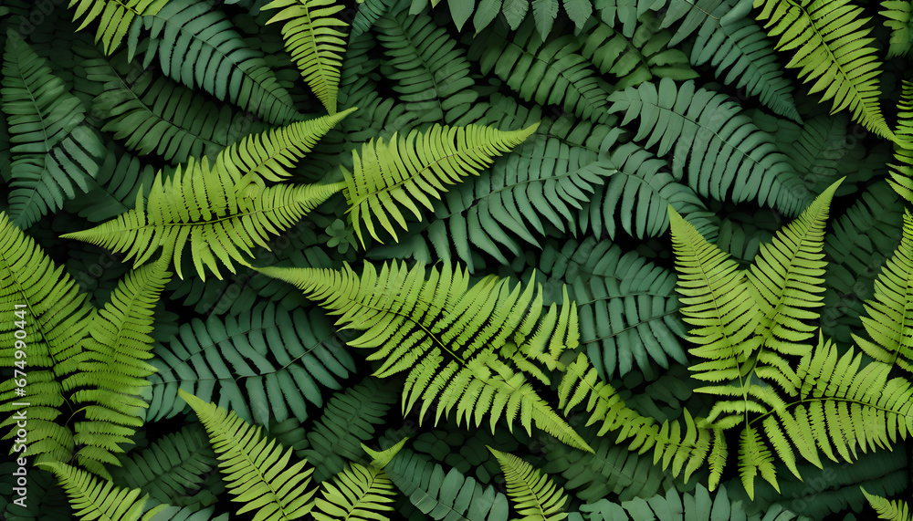 Beautiful  fern pattern background