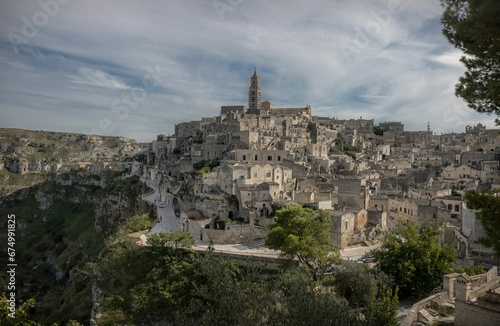 Beautiful shot of historic buildings and landmarks in Matera, Italy © Wirestock