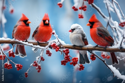 Winter Birds - Generative AI