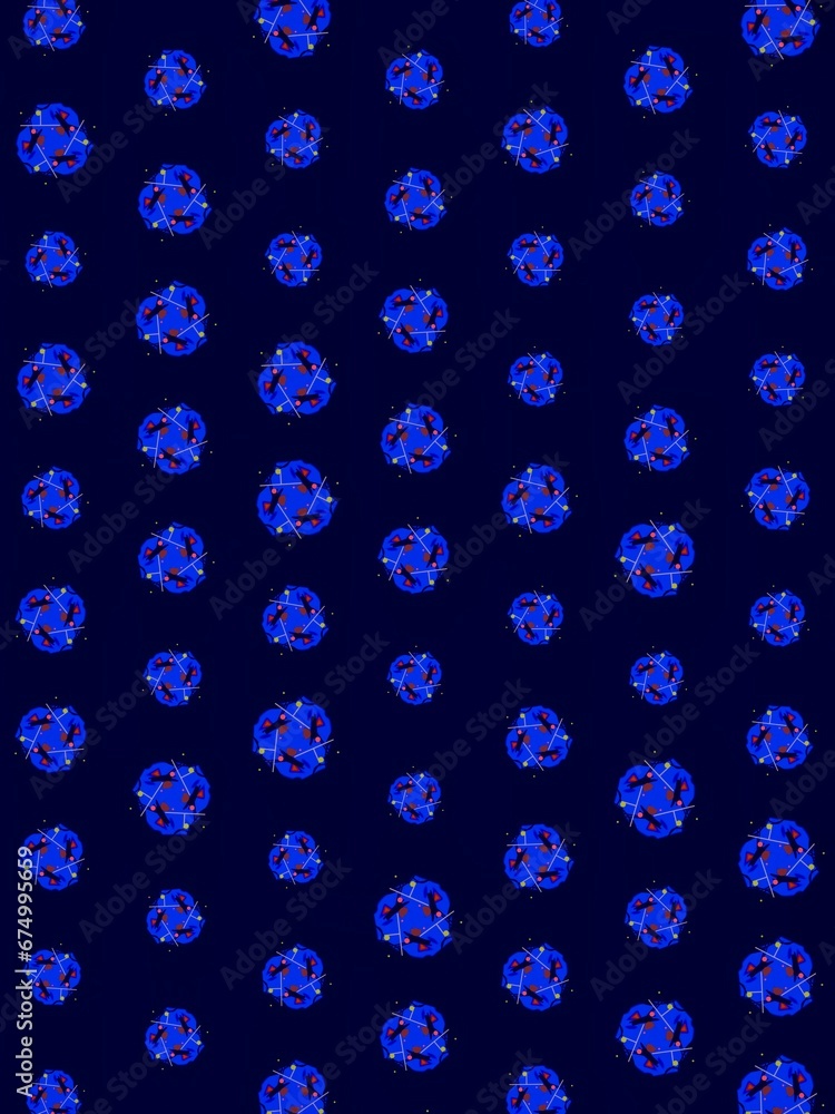 seamless pattern with abstract blue shapes seamless pattern with abstract blue shapes