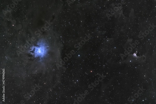 Fototapeta Naklejka Na Ścianę i Meble -  Mesmerizing iris nebula in the night sky