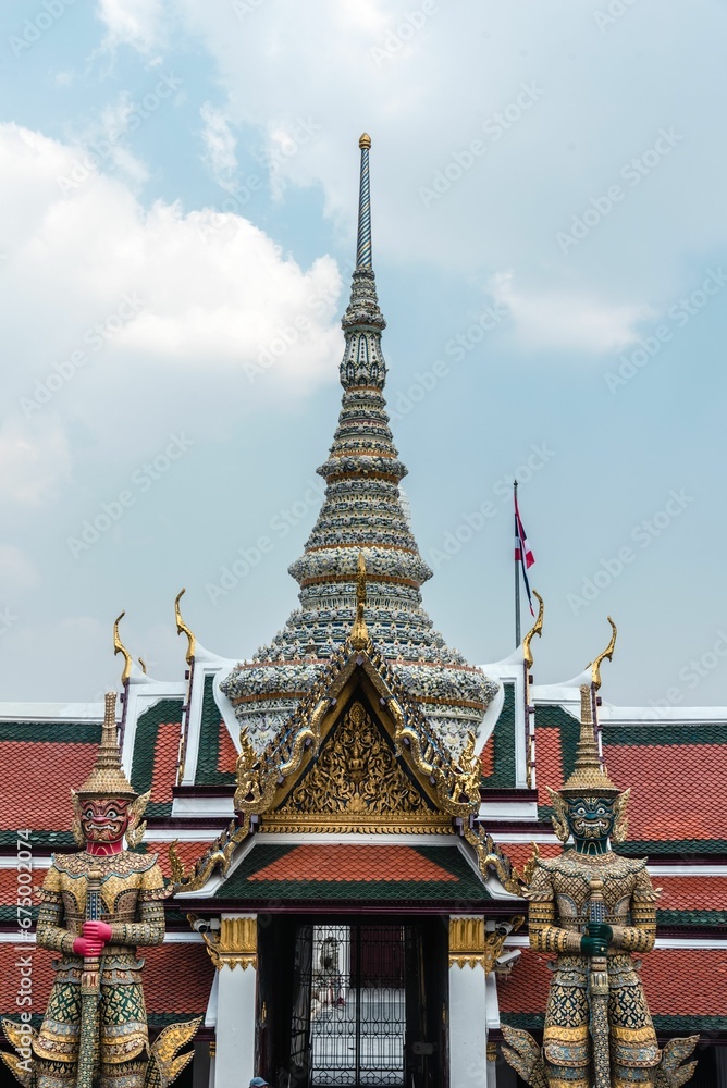 Fototapeta premium Grand Palace, a magnificent Buddhist temple in Bangkok, Thailand.