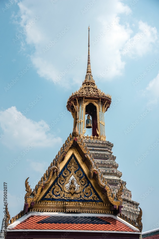 Grand Palace, a magnificent Buddhist temple in Bangkok, Thailand.