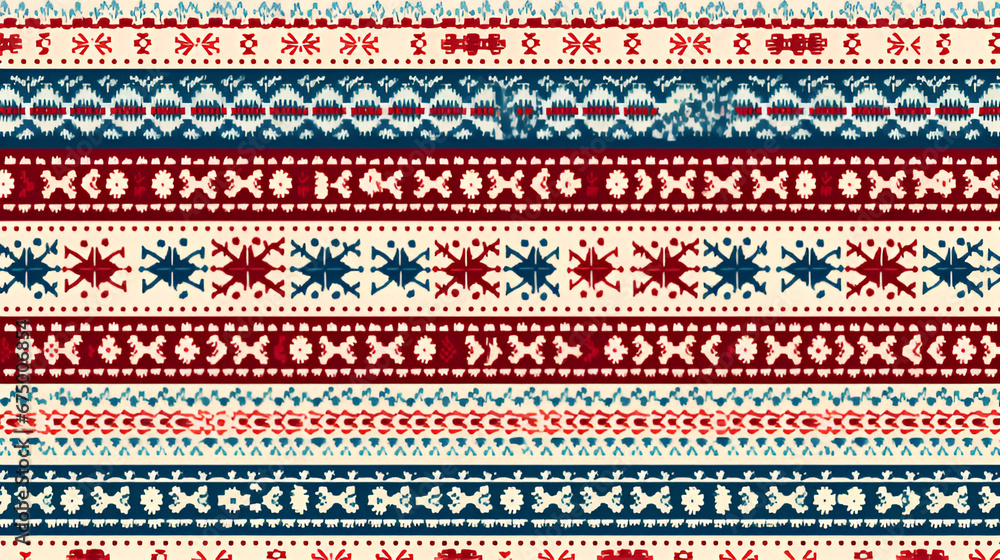 Fair Isle pattern wallpaper | generative AI Fair Isle pattern wallpaper | generative AI