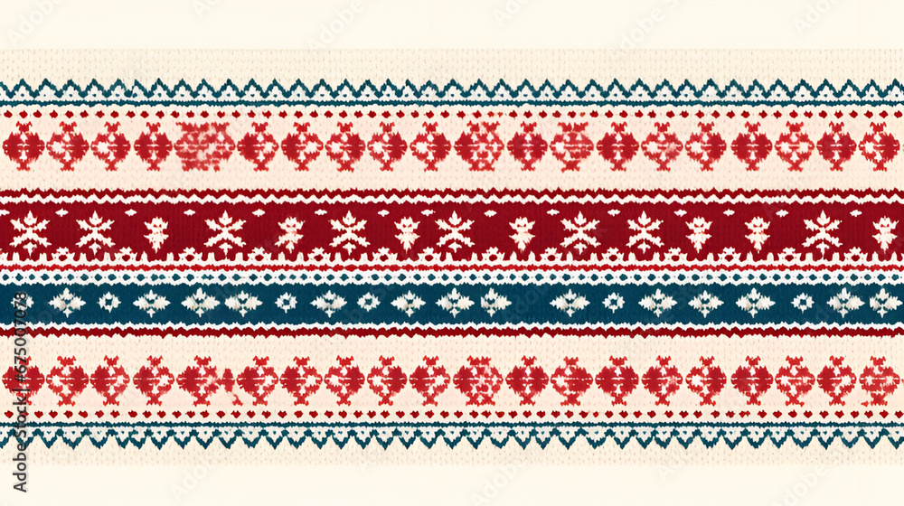 Fair Isle pattern wallpaper | generative AI Fair Isle pattern wallpaper | generative AI