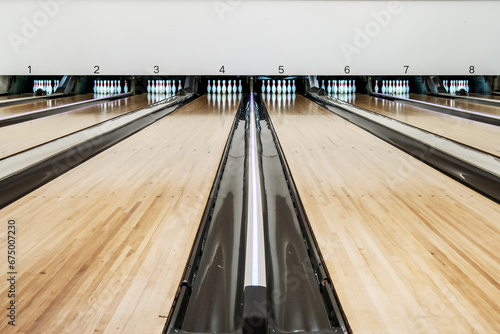 Schilderij op canvas Bowling Lanes