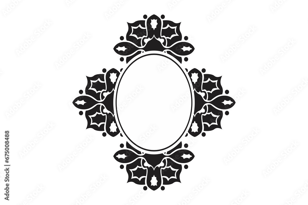 Abstract Ornament Border Design With Transparent Background Abstract Ornament Border Design With Transparent Background