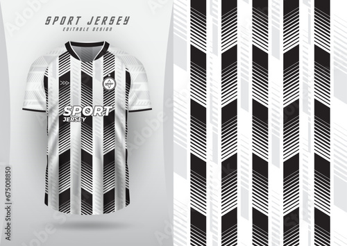 background for sports jersey football jersey running racing jersey with white and black dotted stripes pattern.