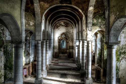 Abandoned church in Belgium © Wirestock