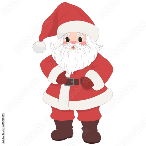 santa, winter, xmas, holiday, gift, vector, merry, illustration, design, happy, year, background, new, claus, tree, character, cartoon, card, greeting, funny, retro, set, red, poster, isolated, 