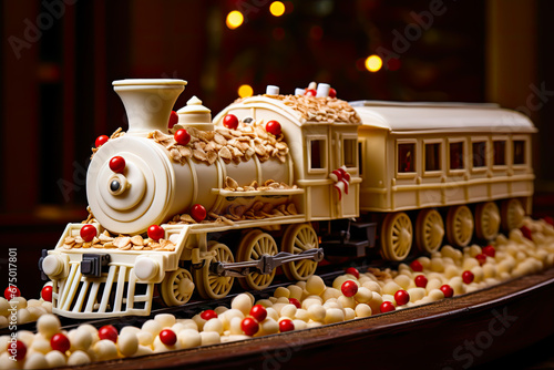 White Chocolate Candy Train christmas sweet recipes