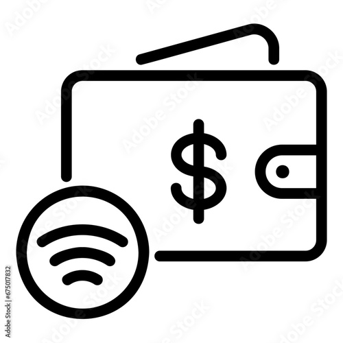 ewallet outline icon