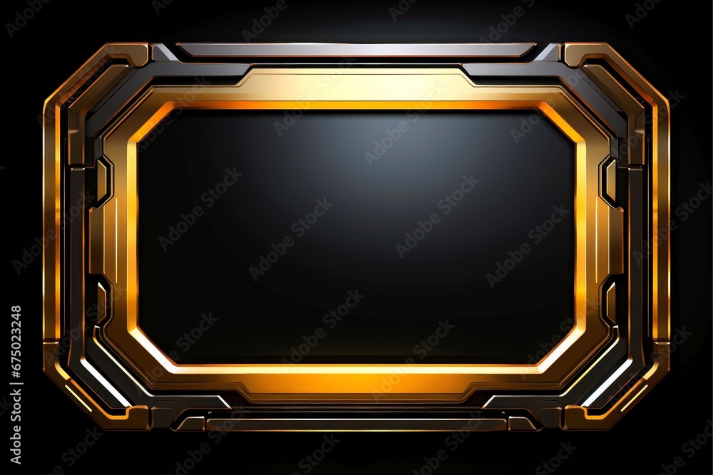 Abstract high tech black border, futuristic technology background Abstract high tech black border, futuristic technology background