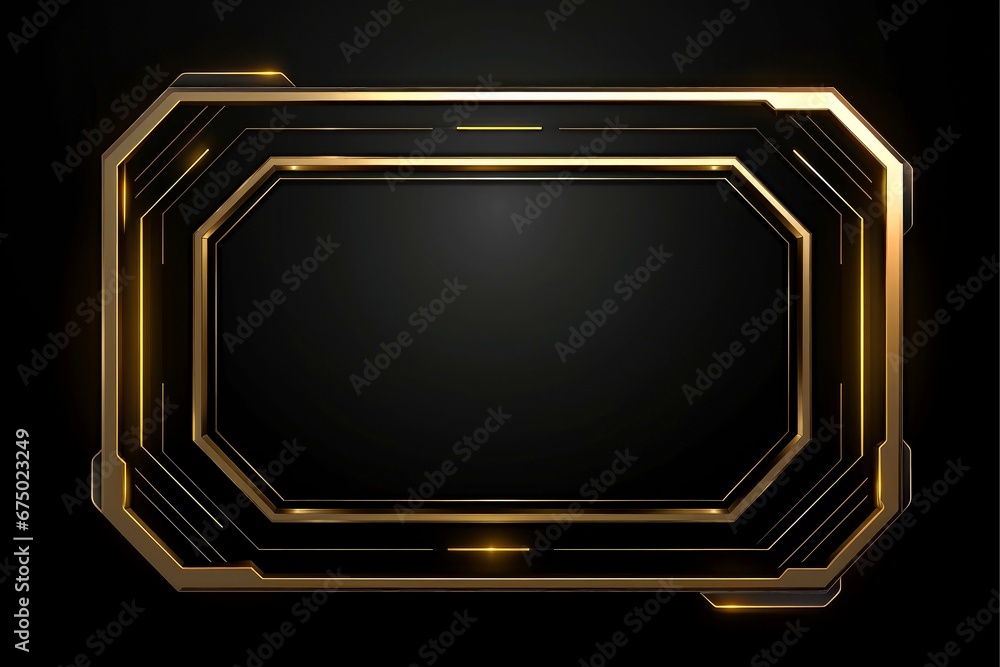 Abstract high tech black border, futuristic technology background Abstract high tech black border, futuristic technology background