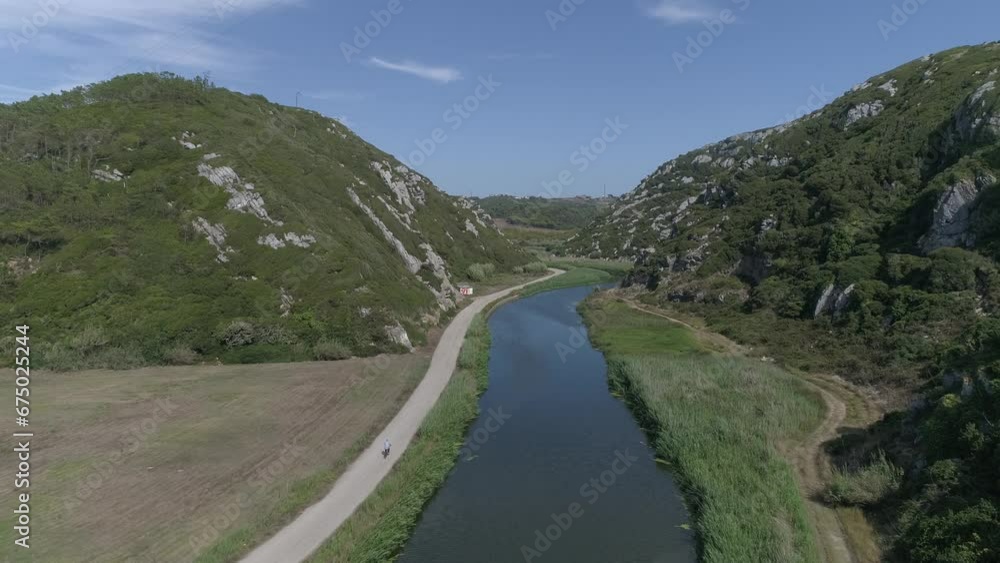 River in the Mountains Aerial View River in the Mountains Aerial View