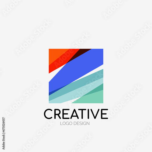 Modern abstract logo design. Geometric vector art. Clean overlapping lines and abstract shapes. Perfect for modern brand Free Download Modern abstract logo design. Geometric vector art. Clean overlapping lines and abstract shapes. Perfect for modern brand - GFXLoad