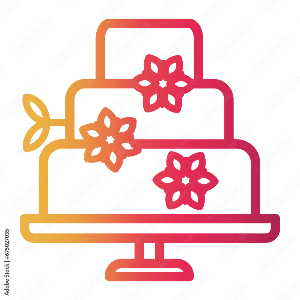 wedding cake icon