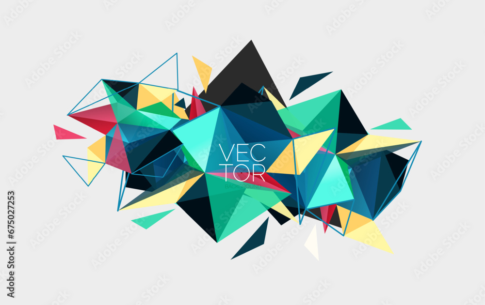 Triangle mosaic composition geometric abstract background, dynamic and structured visual experience Triangle mosaic composition geometric abstract background, dynamic and structured visual experience