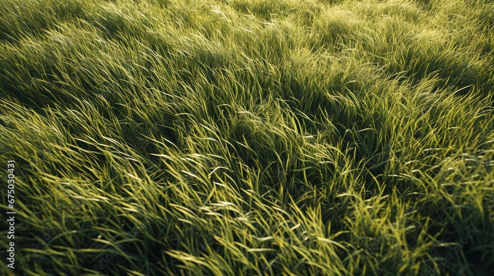 AI generated illustration of a lush green grass field featuring a vivid, vibrant look of growth AI generated illustration of a lush green grass field featuring a vivid, vibrant look of growth