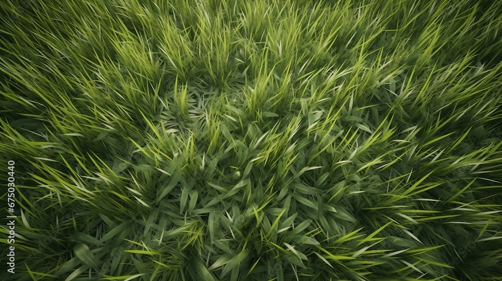 AI generated illustration of a lush green grass field featuring a vivid, vibrant look of growth AI generated illustration of a lush green grass field featuring a vivid, vibrant look of growth