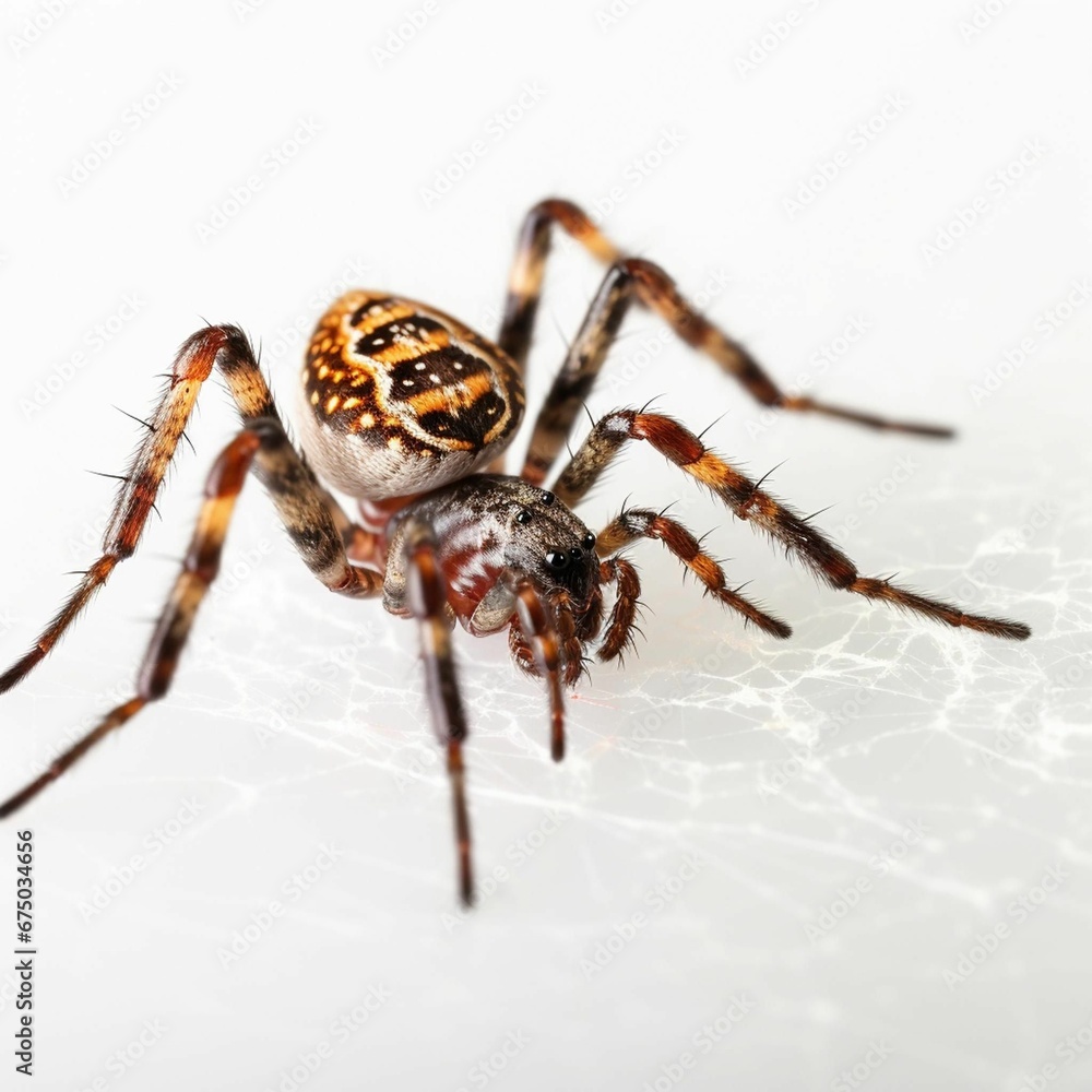 AI generated illustration of a macro of a spider AI generated illustration of a macro of a spider