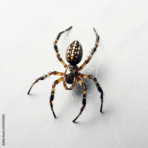 AI generated illustration of a macro of a spider