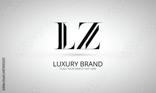 LZ L lz initial logo | initial based abstract modern minimal creative logo, vector template image. luxury logotype logo, real estate homie logo. typography logo. initials logo photo