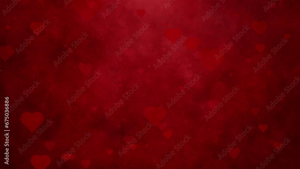 Red Hearts of Love Background- Valentine's Day Delight - Floating Shapes of Romance Red Hearts of Love Background- Valentine's Day Delight - Floating Shapes of Romance