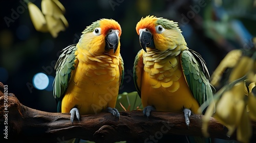 Pair of parrots Generative AI