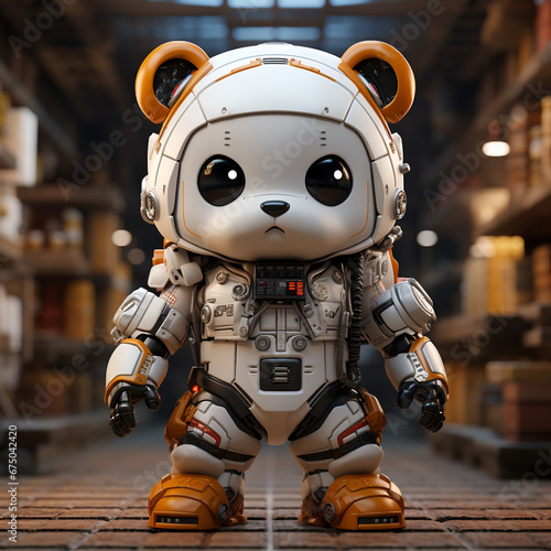 3d robot panda