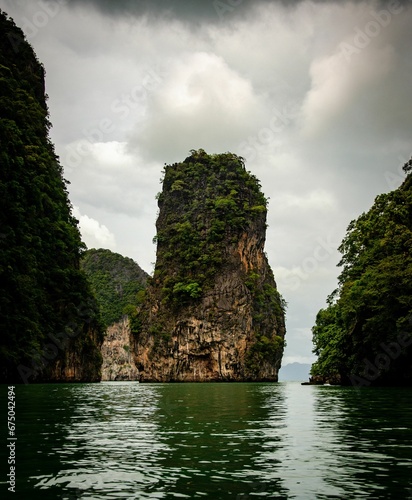 Beautiful cliffs of Ao Phang Nga National Park. Phuket, Thailand.