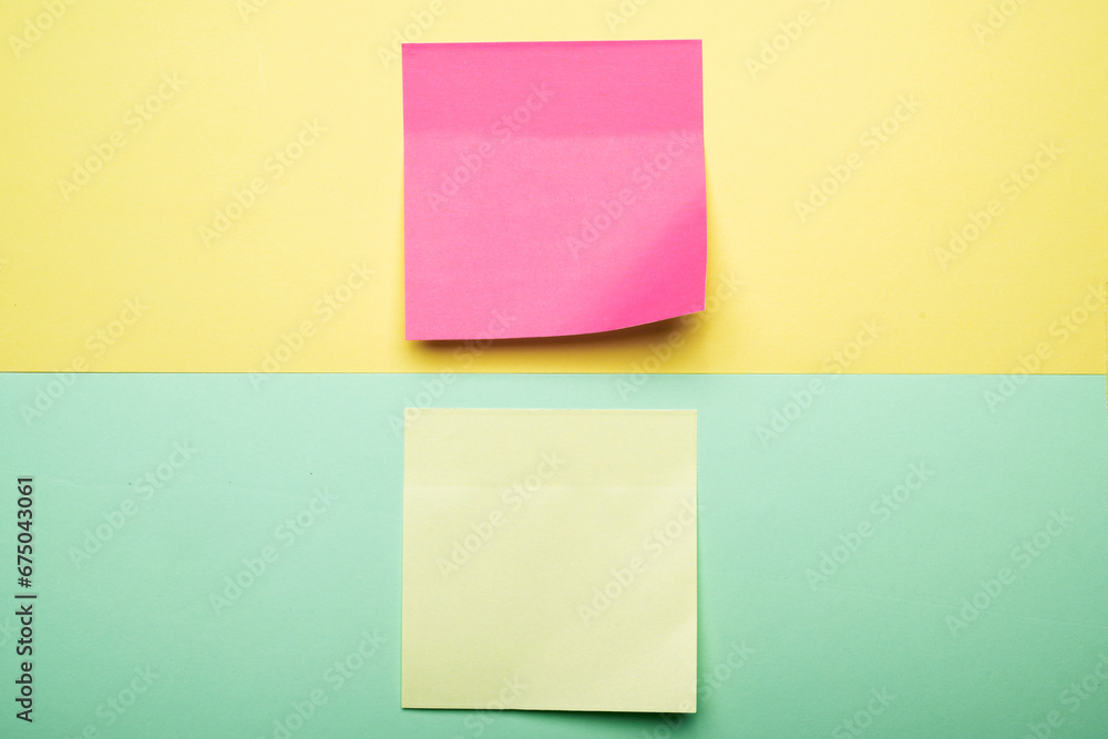 Colorful notepaper Colorful notepaper