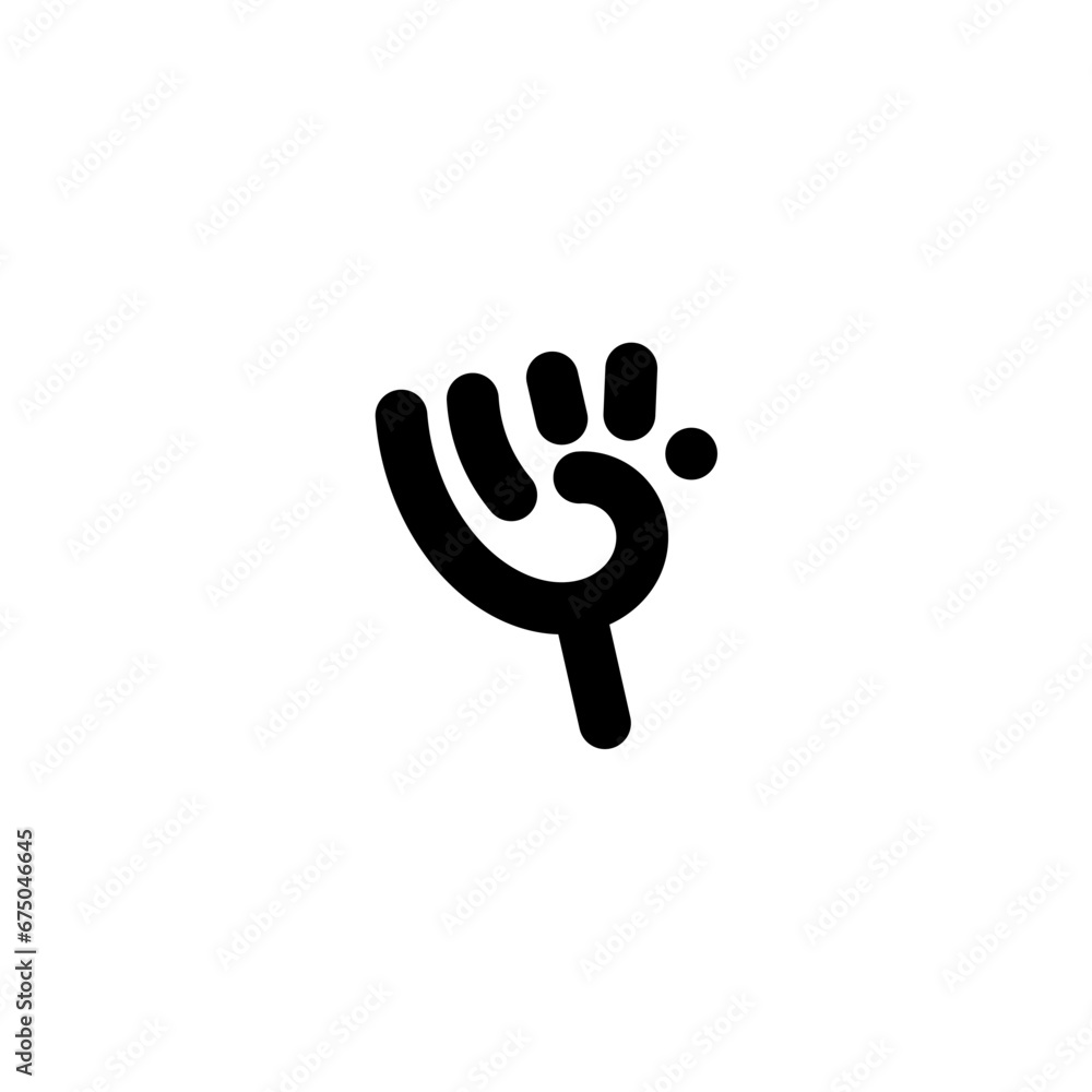 Vector of a black fist holding a bomb on a white background Vector of a black fist holding a bomb on a white background