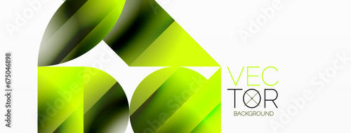 Serene gradient template. Circles and triangles mingle in minimalist perfection. Gentle fusion of forms and hues creates balanced yet captivating backdrop, embodying modern sophistication