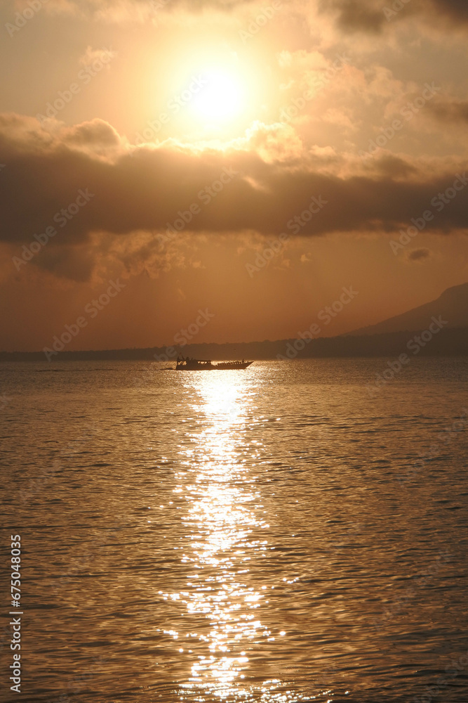 Beautiful view when the sun rises around the beach. Beautiful view when the sun rises around the beach.